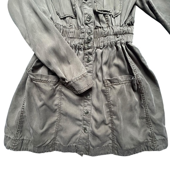 Free People Pocket Full of Sunshine Mini Dress Button Up Shirt Dress XS/XXS - Picture 5 of 10